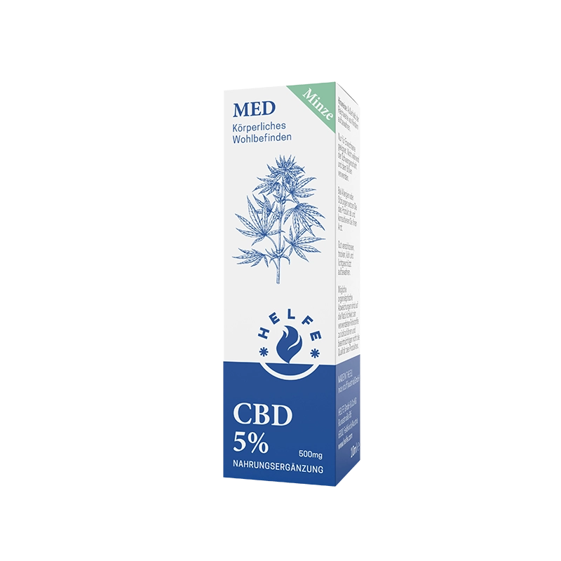 HELFE CBD Öl Mint 5 % 10ml Schachtel